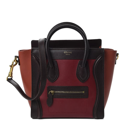 Celine Satin Calfskin Nano Tri-Color Luggage Orchid 1 of 10