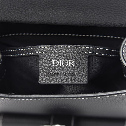 Christian Dior Calfskin Saddle Backpack Black 7 of 12