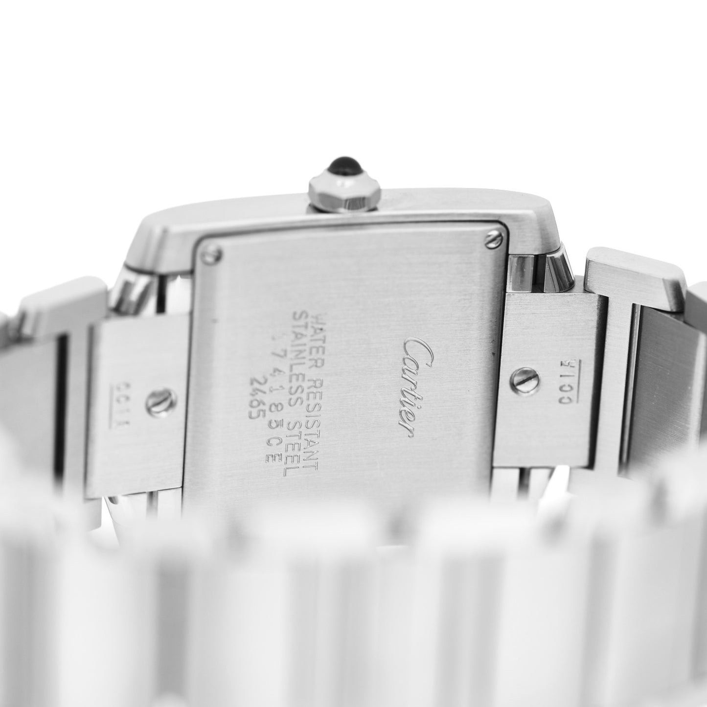 Stainless Steel 25mm Tank Francaise Quartz Watch