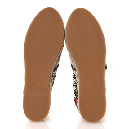 Christian Dior Canvas Mille Fleurs Embroidered Granville Espadrille 36.5 Multicolor 7 of 10