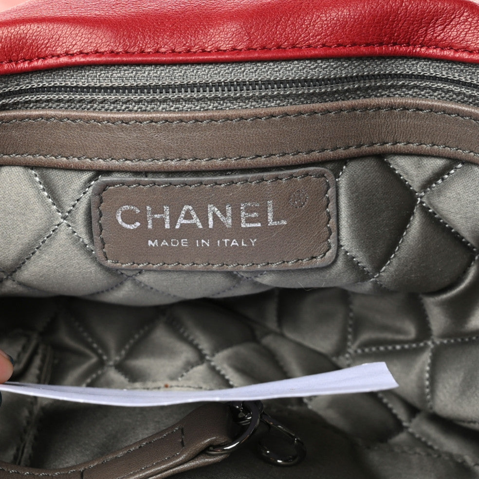 Lambskin Medium Madison Flap Red