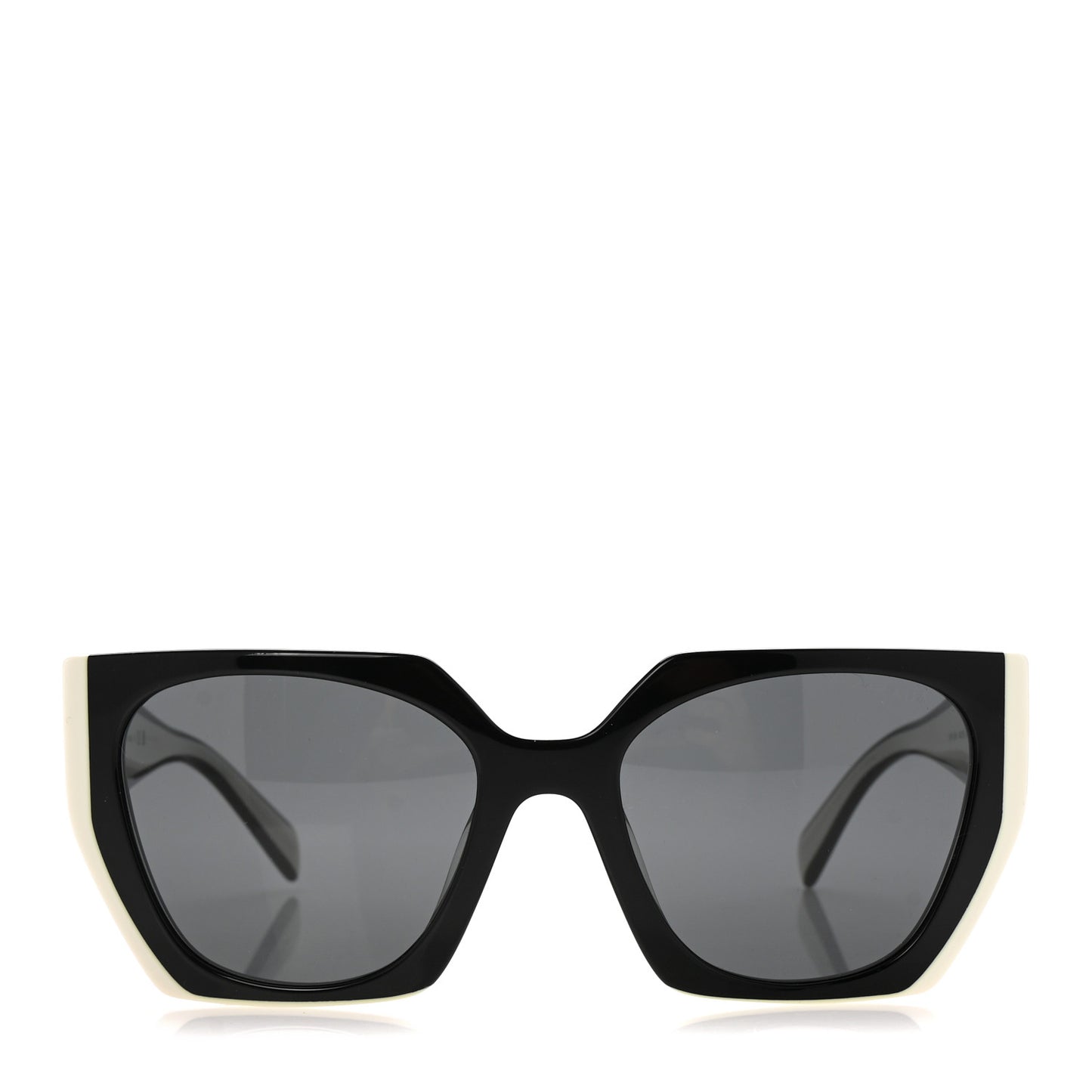 Acetate Sunglasses SPR 15W Black White