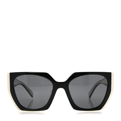 Prada Acetate Sunglasses SPR 15W Black White 2 of 8