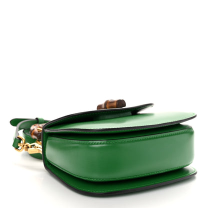Gucci Boarded Dyana Lux Calfskin Mini Bamboo 1947 Top Handle Bag Spring Green 4 of 10