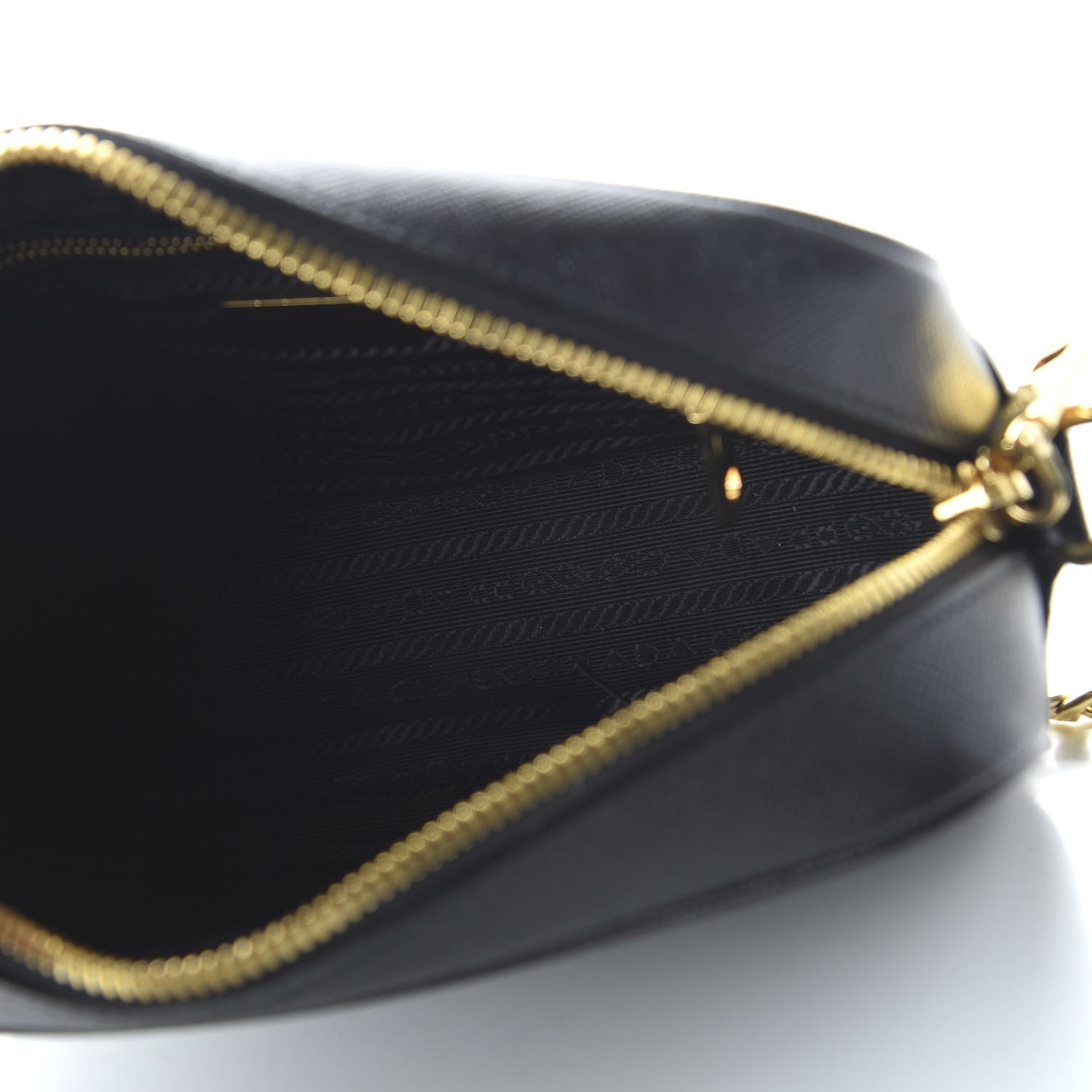 Prada Saffiano Lux Small Camera Crossbody Bag Black 5 of 9