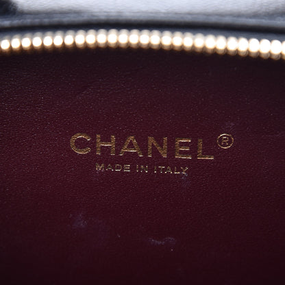 Chanel Caviar Quilted Small CC Filigree Vanity Case Black 8 of 10