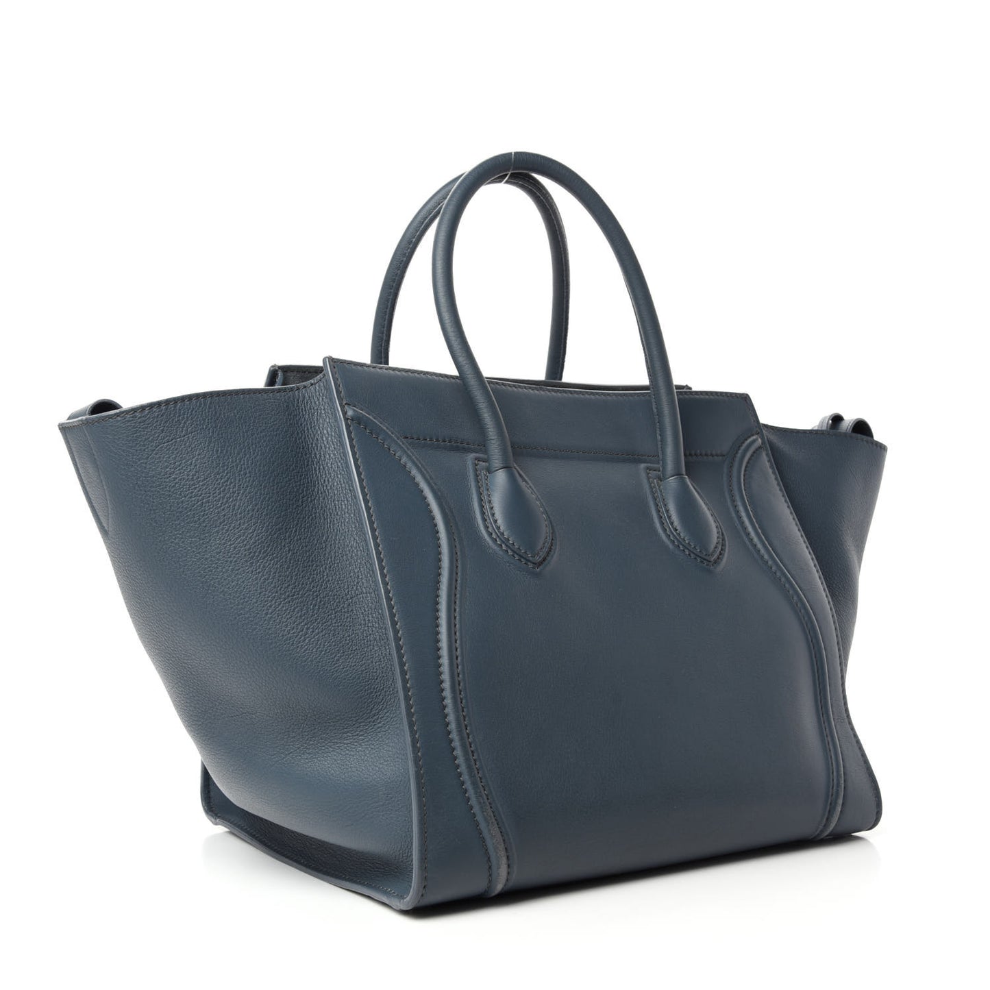 Supple Calfskin Medium Phantom Luggage Blue