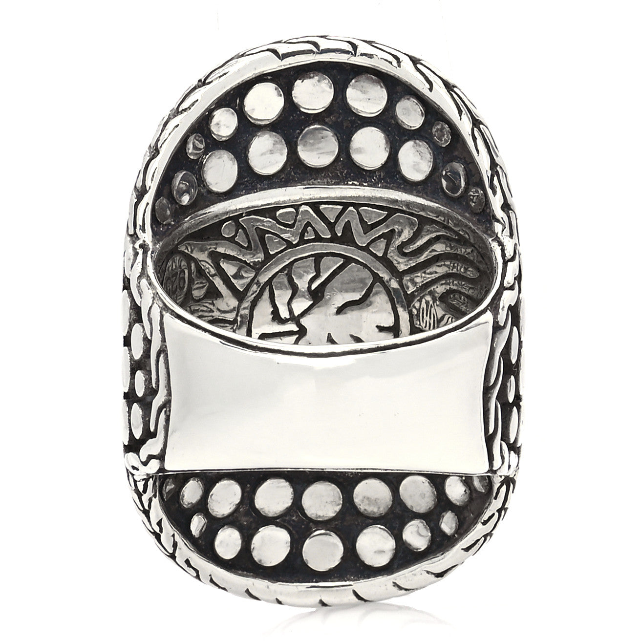 John Hardy Sterling Silver Dot Nuansa Ring 54 7 3 of 4