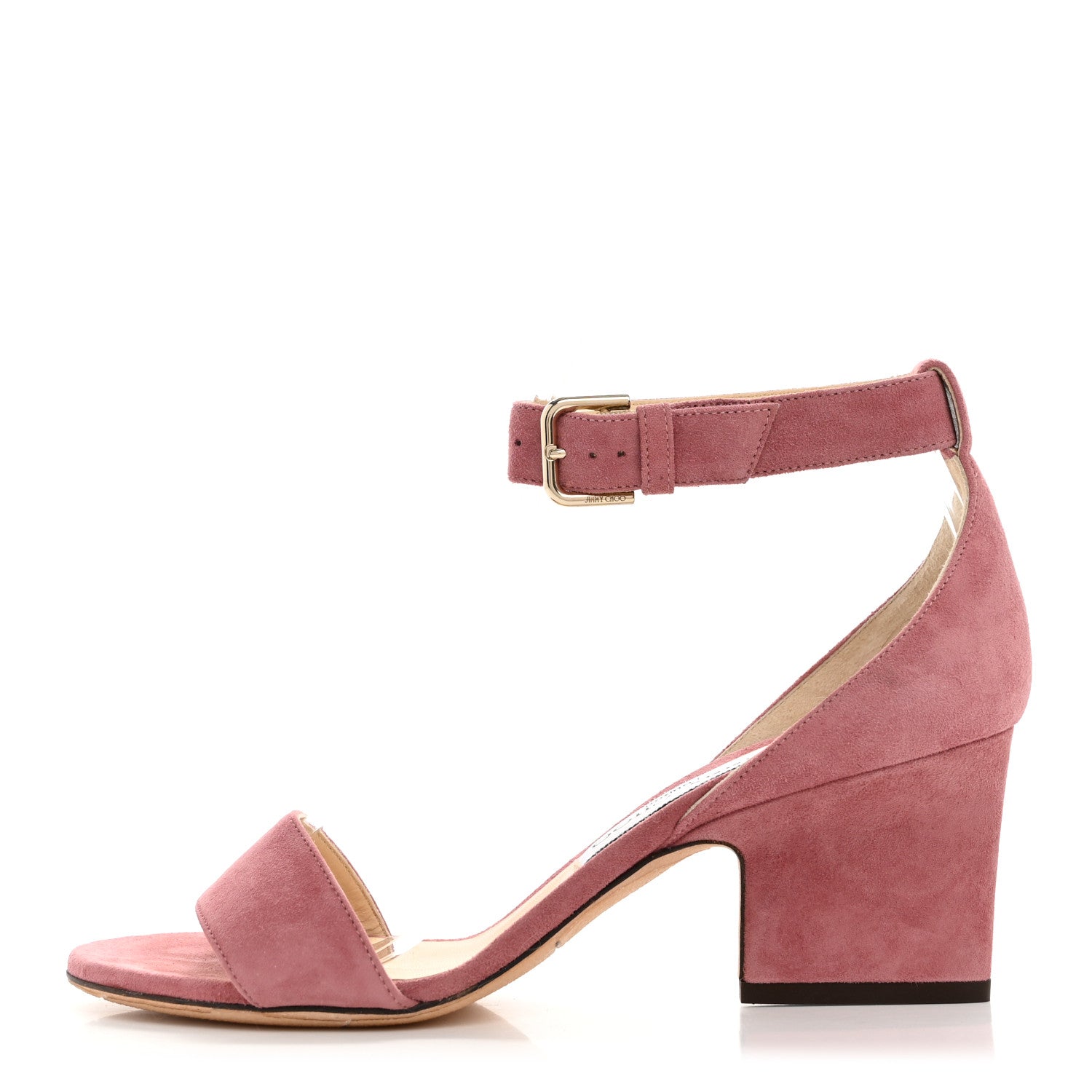 Jimmy Choo Suede Edina 65 Sandals 36.5 Vintage Rose 1 of 10