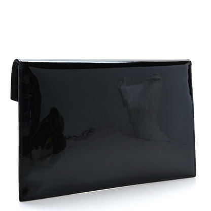 Saint Laurent Patent Calfskin Monogram Uptown Clutch Black 3 of 6