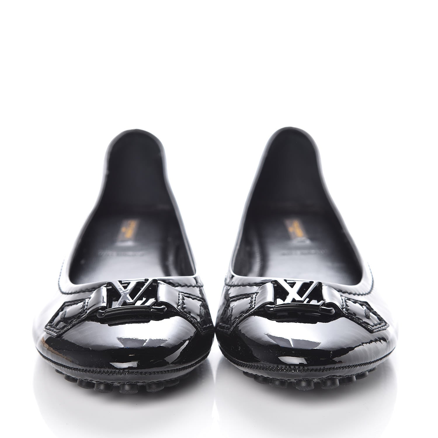 Louis Vuitton Patent Calfskin Oxford Ballerina Flats 41 Black 2 of 7