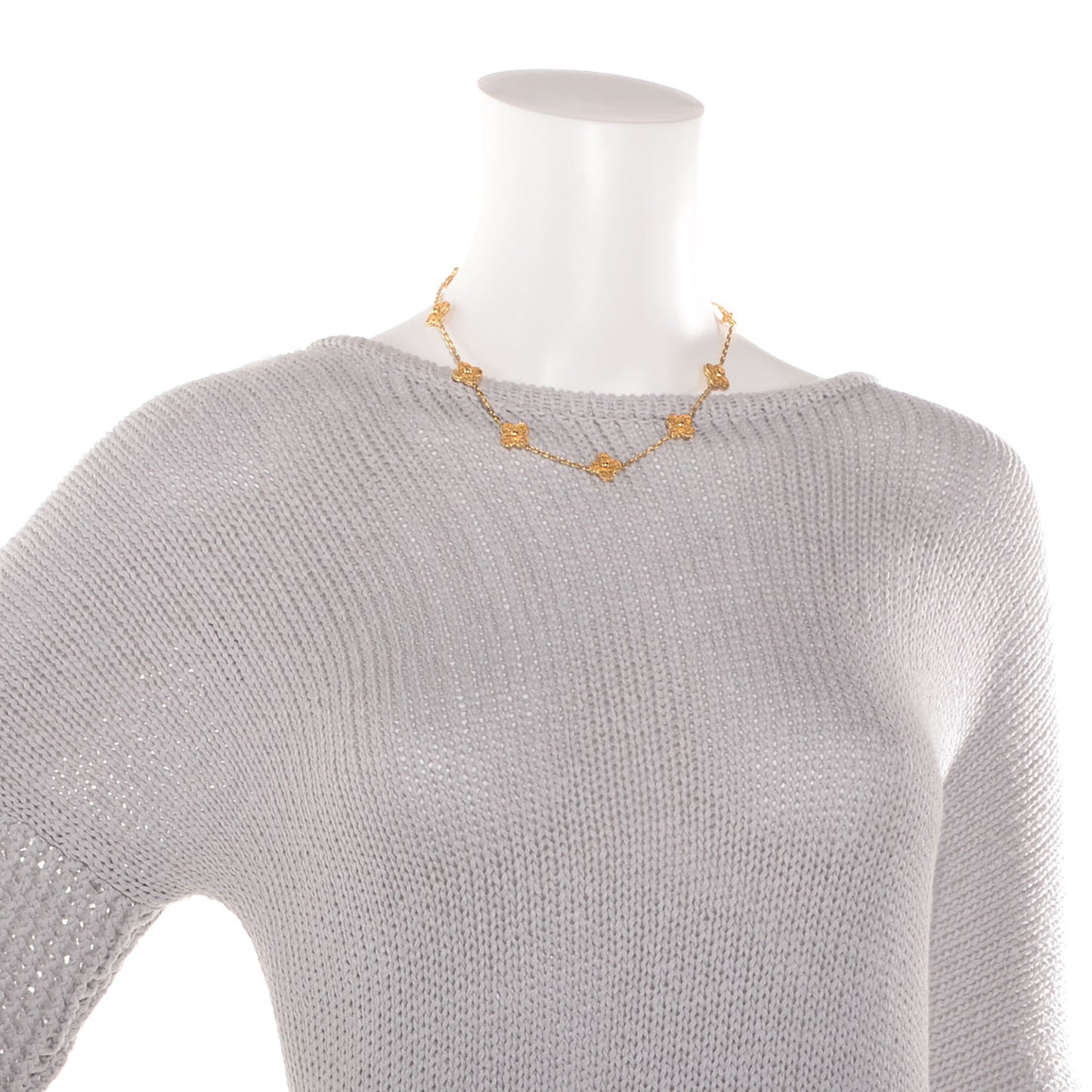 18K Yellow Gold 10 Motifs Vintage Alhambra Necklace