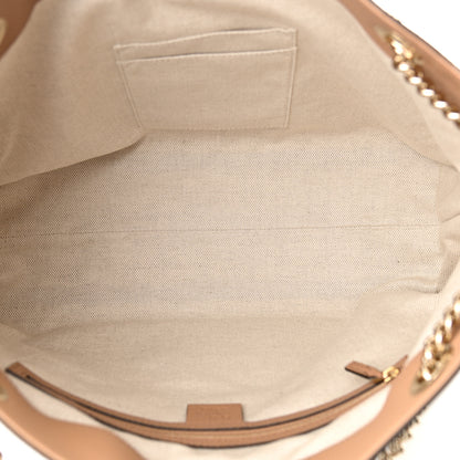 Gucci Pebbled Calfskin Medium Soho Chain Shoulder Bag Camelia 5 of 10