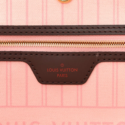 Louis Vuitton Damier Ebene Neo Neverfull MM Rose Ballerine 8 of 11