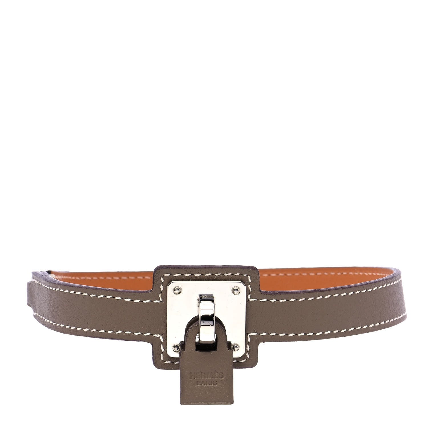 Hermes Swift O'Kelly Double Tour Bracelet T1 Etoupe 1 of 8