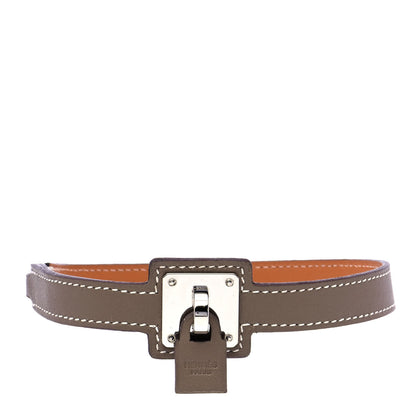 Hermes Swift O'Kelly Double Tour Bracelet T1 Etoupe 1 of 8
