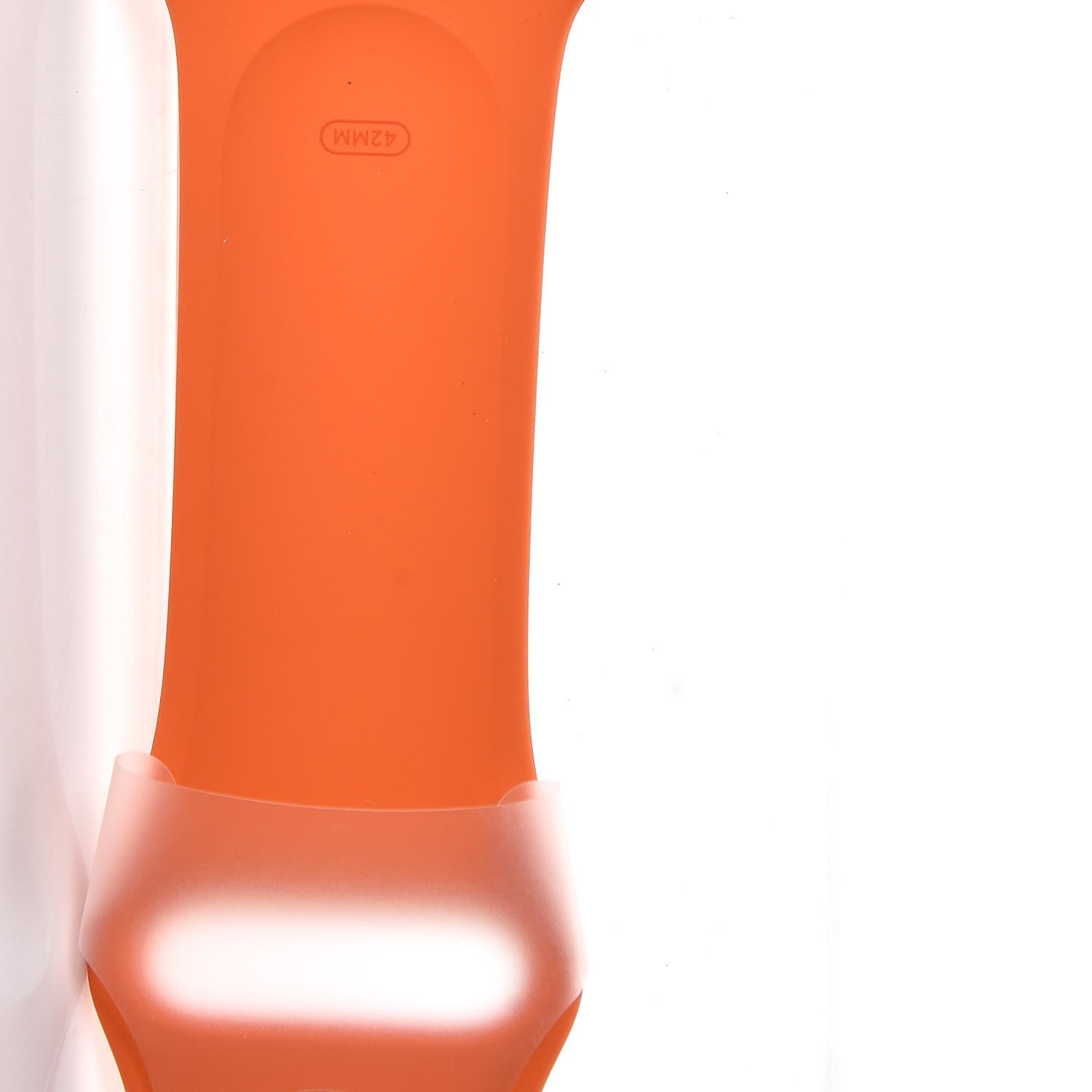 Hermes Silicone 42mm Apple Sports Watch Single Tour Band Orange 4 of 6