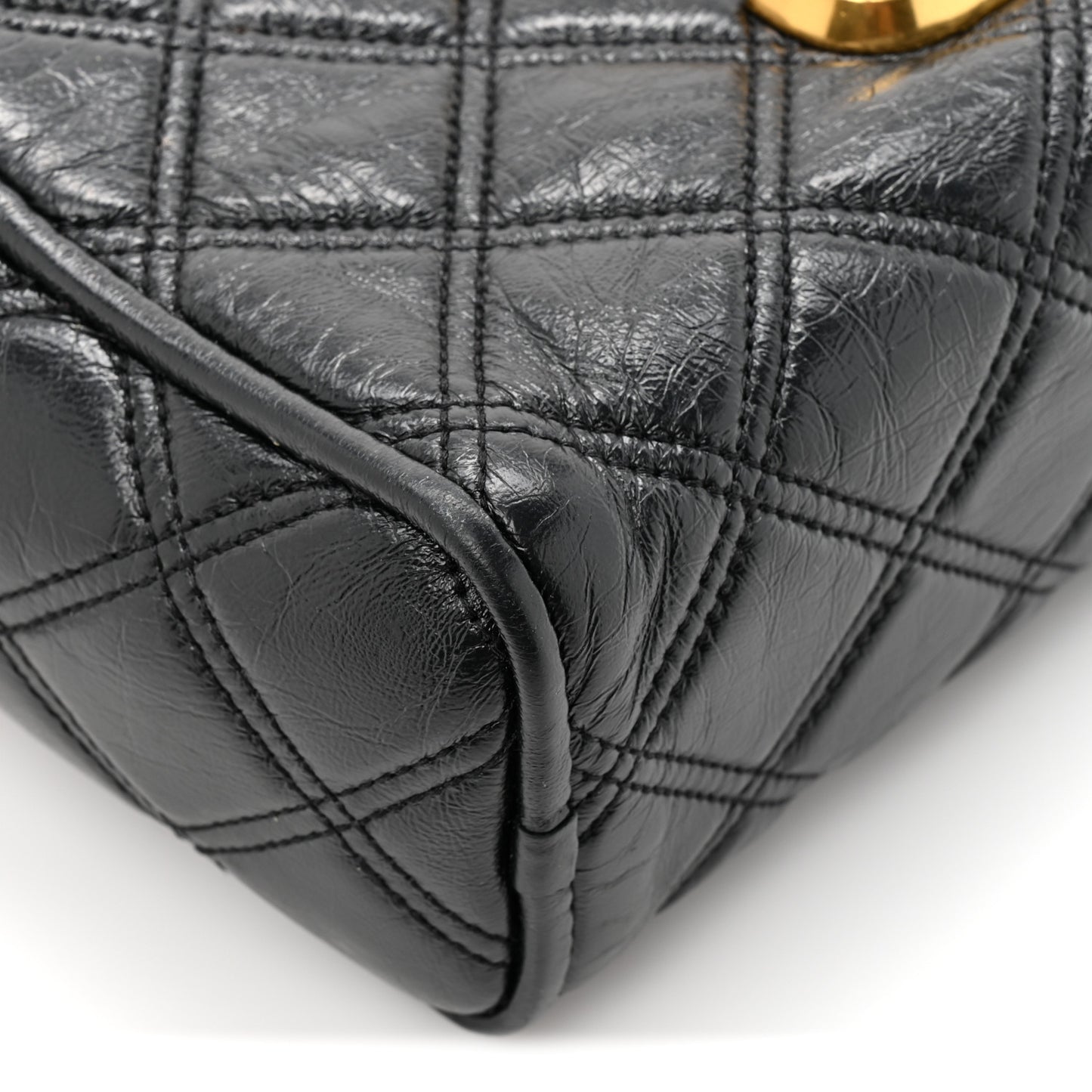 Lambskin Quilted The Softshot 21 Bag Black