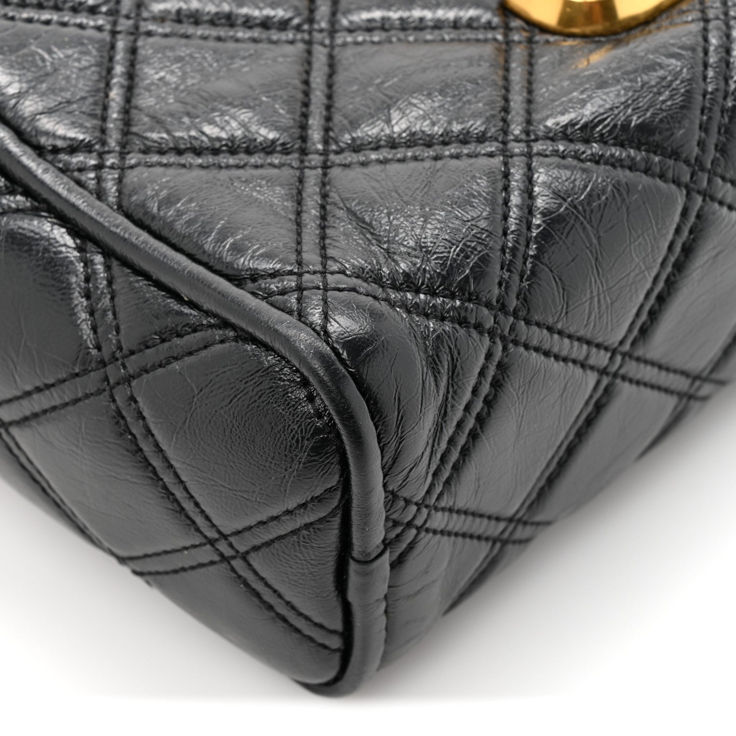 Marc Jacobs Lambskin Quilted The Softshot 21 Bag Black 13 of 14