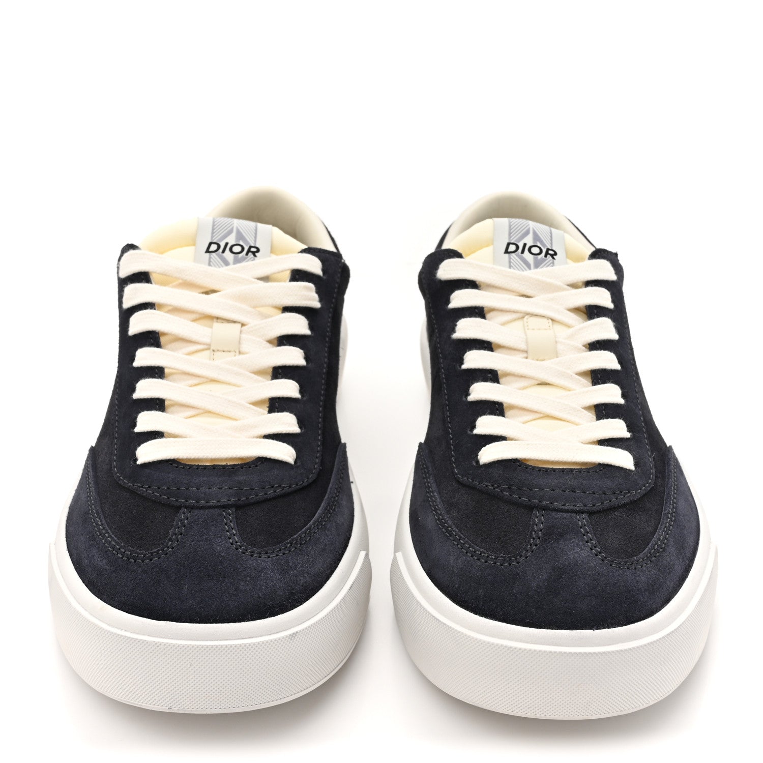 Christian Dior Suede Mens B101 Low Top Sneakers 44 Navy 3 of 10