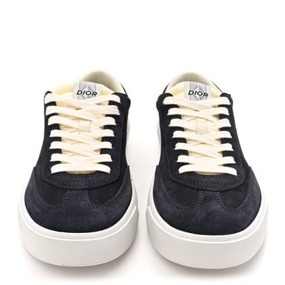 Christian Dior Suede Mens B101 Low Top Sneakers 44 Navy 3 of 10