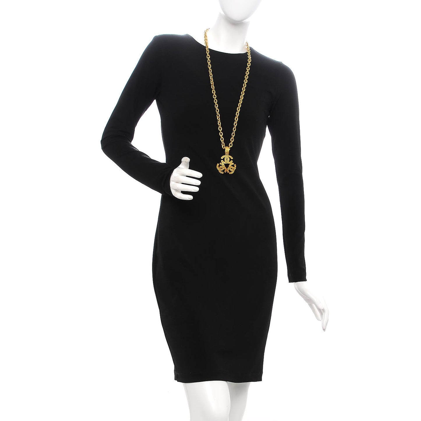 Triple CC Chain Necklace Gold
