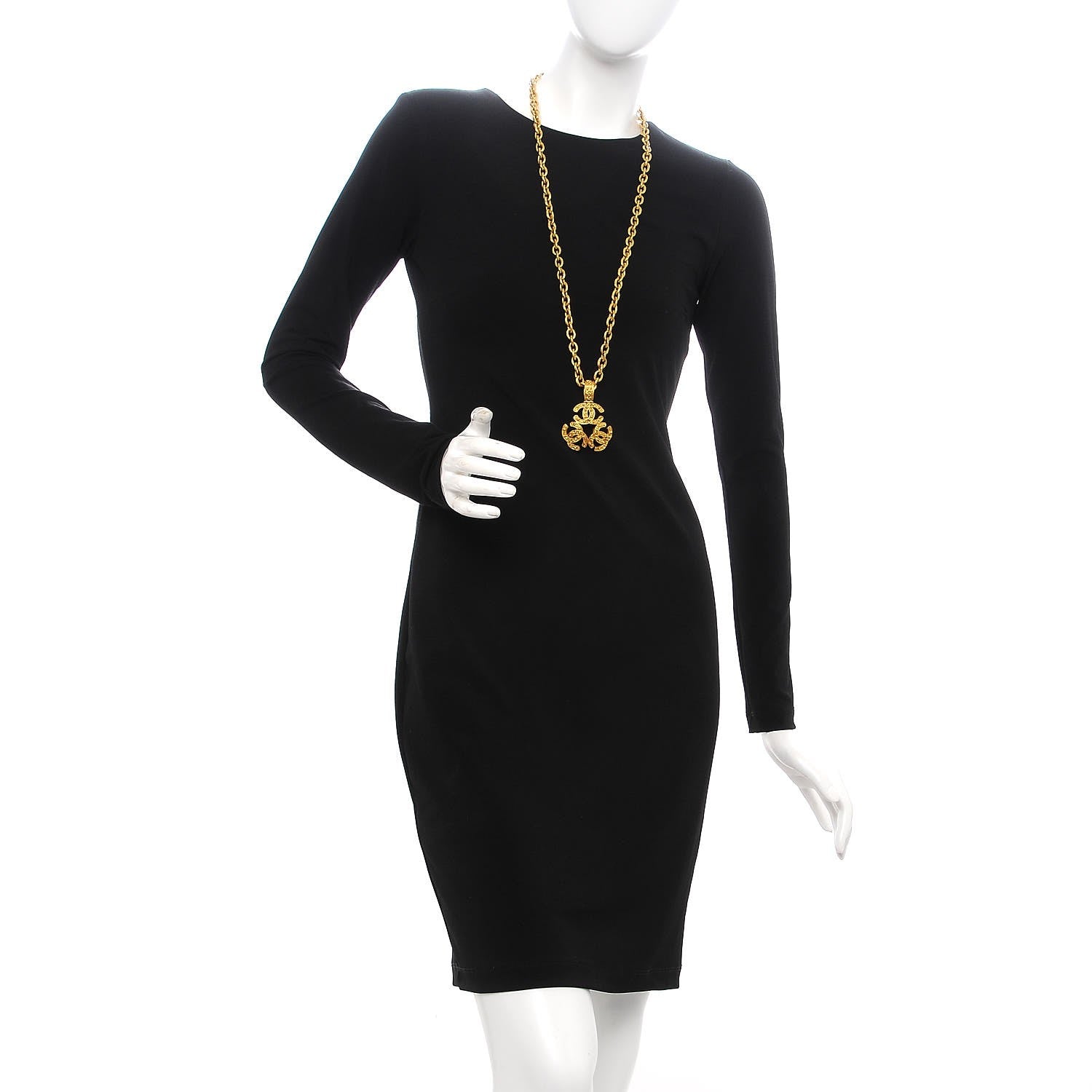 Chanel Triple CC Chain Necklace Gold 2 of 6