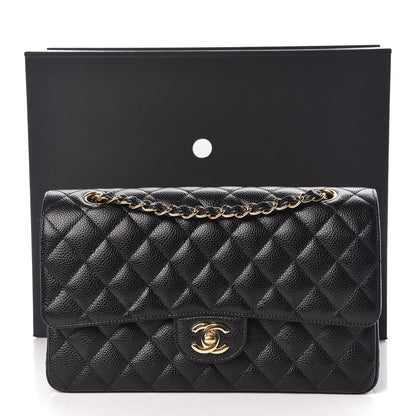 Chanel Caviar Quilted Medium Double Flap Black 9 of 9