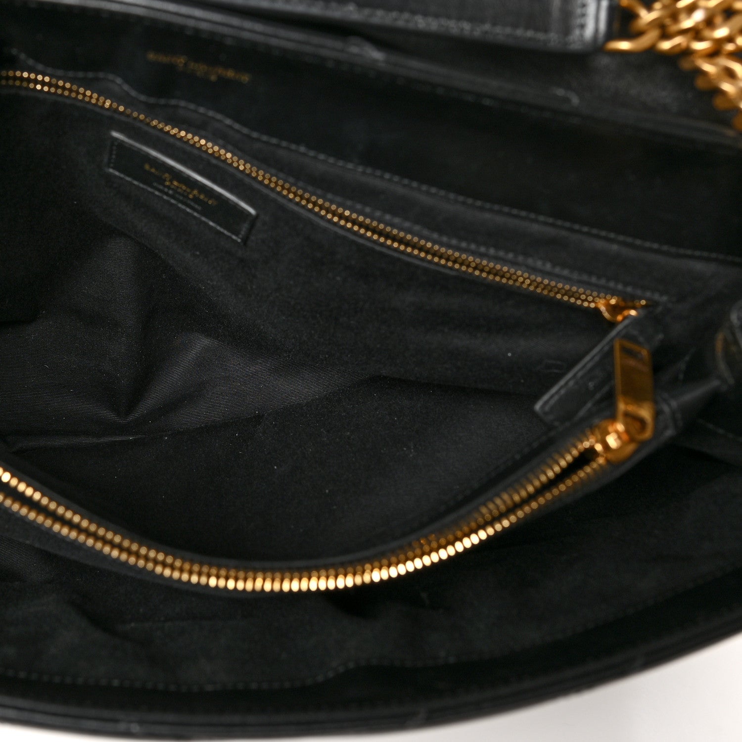 Saint Laurent Calfskin Y Quilted Monogram Large Loulou Chain Satchel Black 6 of 11