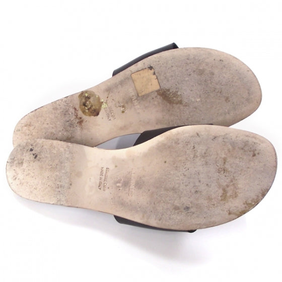 Hermes Leather Collier De Chien Sandals 38 4 of 7