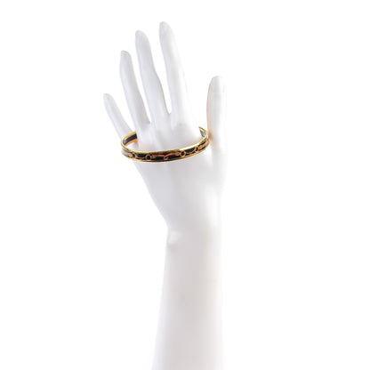 Hermes Enamel Printed Narrow Bracelet 70 2 of 5