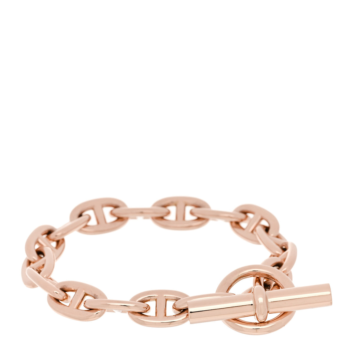 Hermes 18K Rose Gold MM Chaine d'Ancre Bracelet 1 of 4
