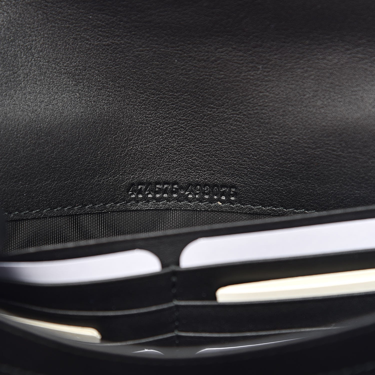 Gucci Velvet Matelasse GG Marmont Chain Wallet Black 7 of 10