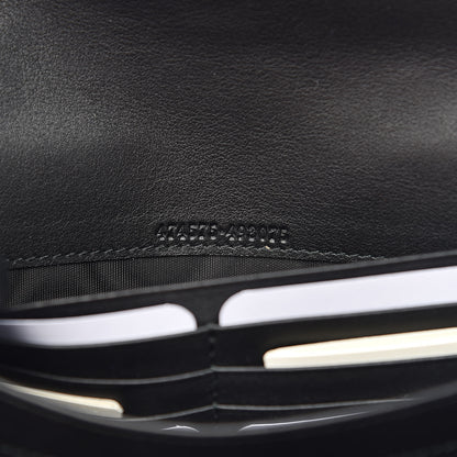 Gucci Velvet Matelasse GG Marmont Chain Wallet Black 7 of 10