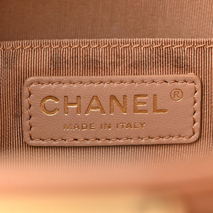 Chanel Calfskin Quilted Large Boy Tote Camel 6 of 10