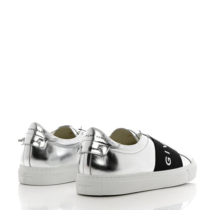 Givenchy Calfskin Band Logo Mens Urban Street Sneakers 43 Silvery 4 of 11
