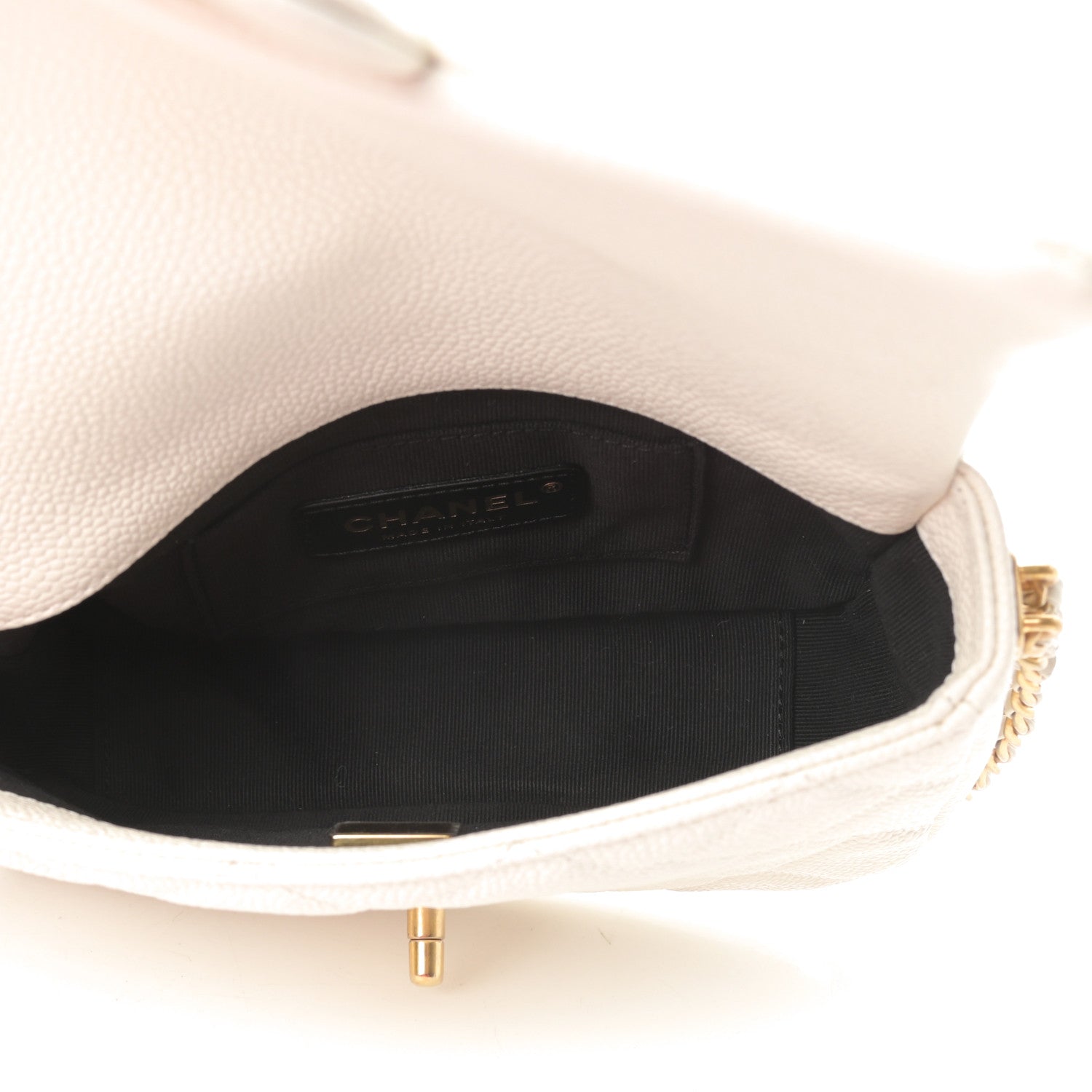 Chanel Caviar Quilted Mini Chain Soul Flap White 5 of 12