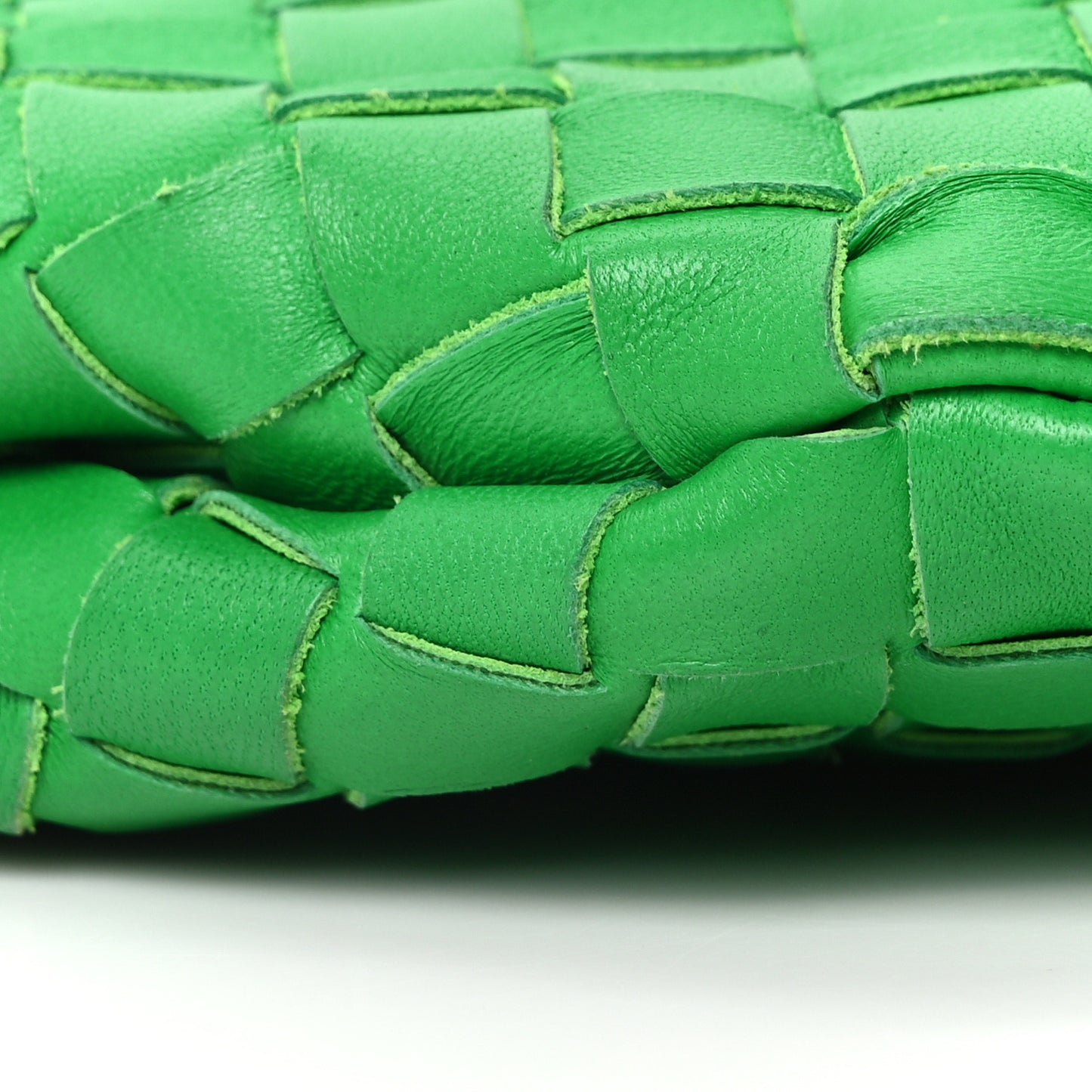 Nappa Intrecciato Small Turn Pouch Parakeet