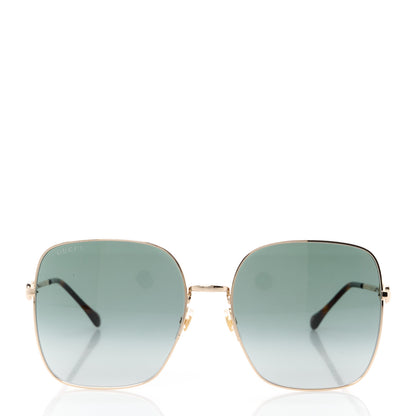 Gucci Metal Horsebit Square Frame Sunglasses GG0879S Grey 2 of 8
