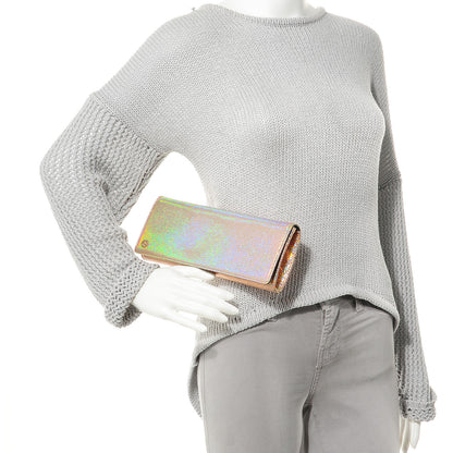 Gucci Metallic Crackled Calfskin Broadway Clutch 2 of 10
