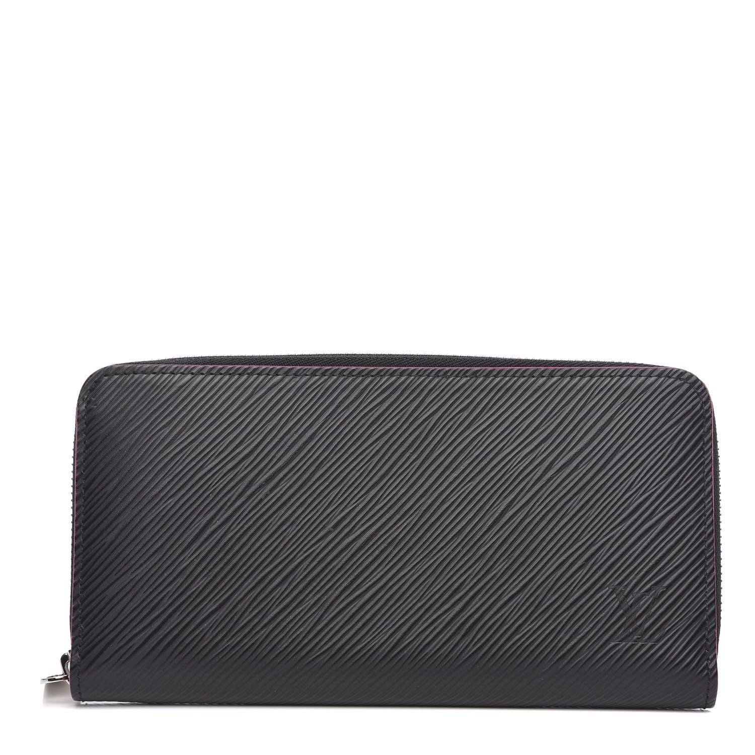 Louis Vuitton Epi Zippy Wallet Black Hot Pink 1 of 8