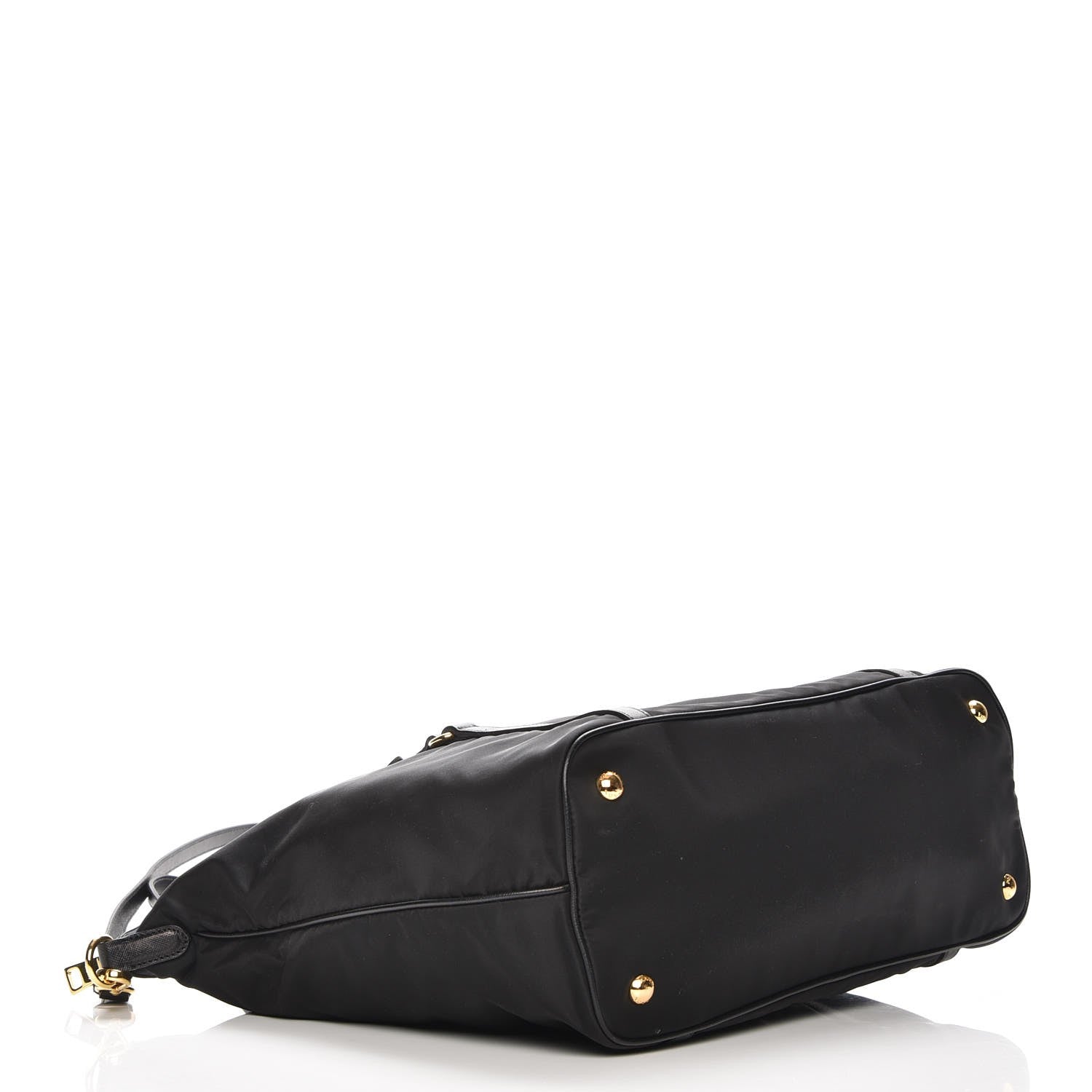 Prada Tessuto Nylon Saffiano Tote Nero Black 5 of 10