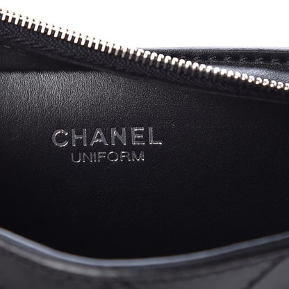 Chanel Calfskin Stitched Belt Bag Black 6 of 7