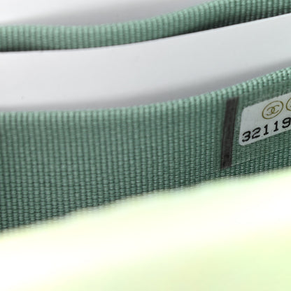 Chanel Lambskin Quilted Ombre Top Handle Flap Clutch With Chain Green Purple 7 of 10