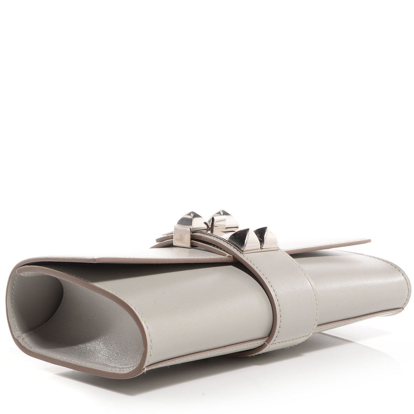 Tadelakt Medor Clutch 23 Gris Perle