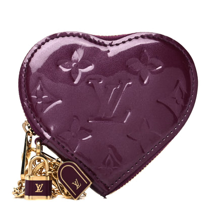 Louis Vuitton Vernis Heart Coin Purse Violet 1 of 8