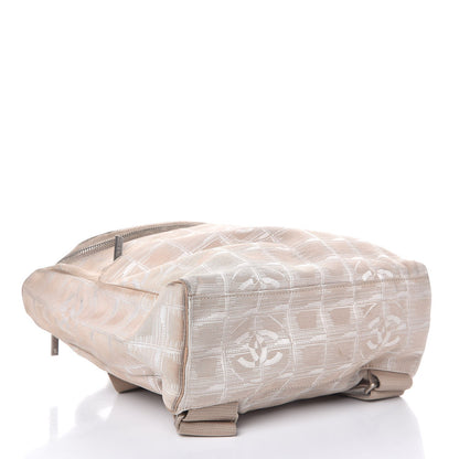 Chanel Nylon Travel Backpack Beige 4 of 12