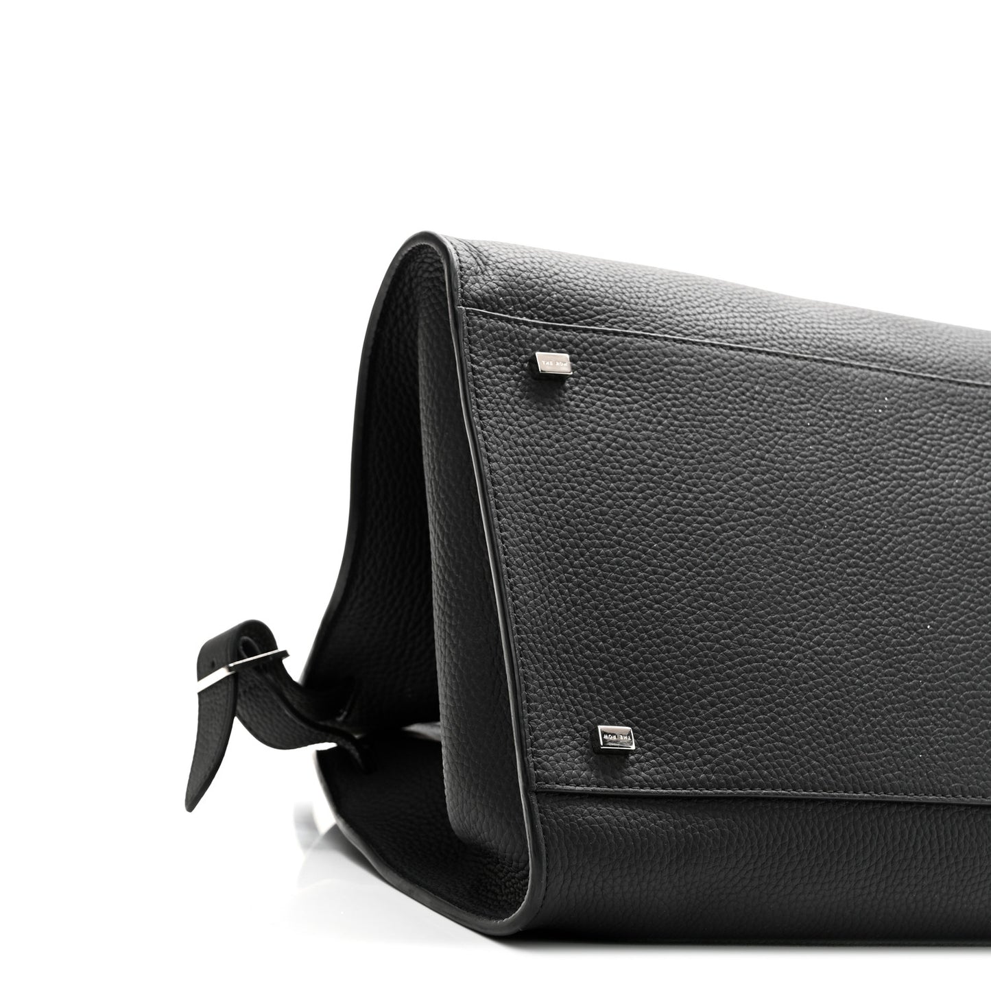 Matte Grained Calfskin Soft Margaux 15 Black