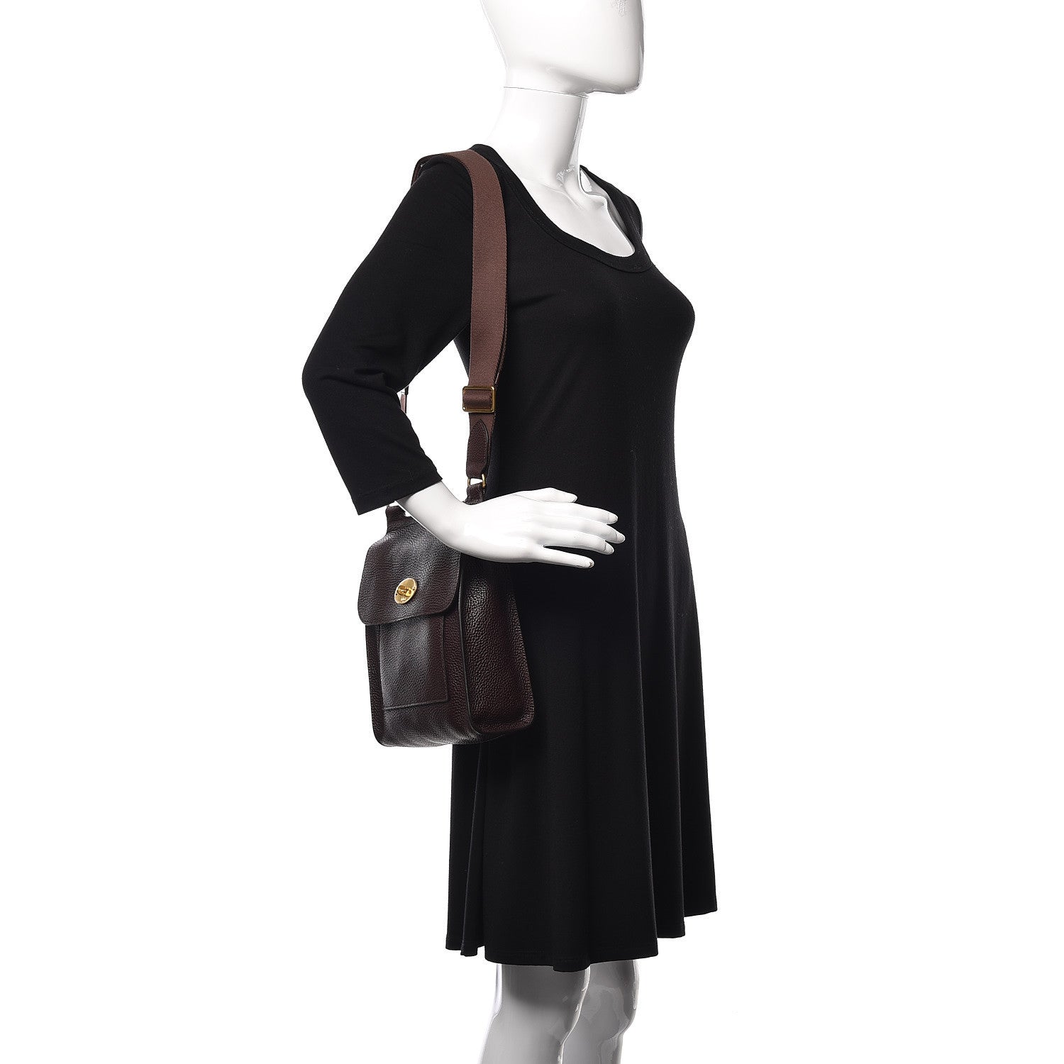 Mulberry Natural Grain Calfskin New Antony Messenger Crossbody Oxblood 2 of 10