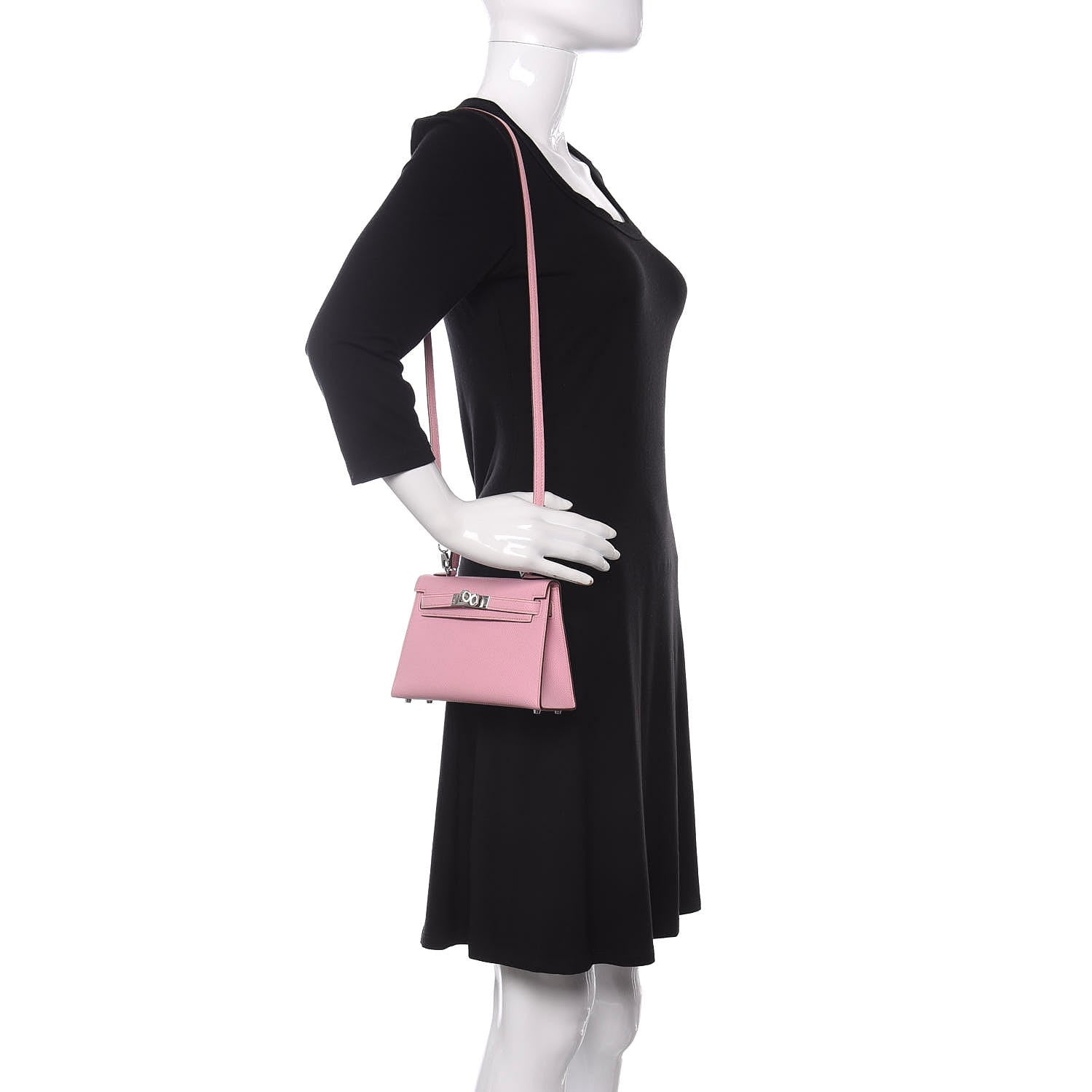 Hermes Epsom Mini Kelly Sellier 20 Mauve Sylvestre 3 of 10